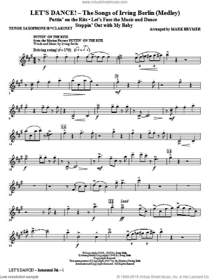 Let's Dance!, the songs of irving berlin (medley)