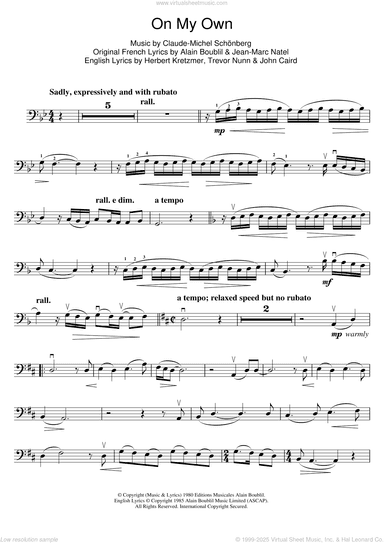 On My Own (from Les Miserables)