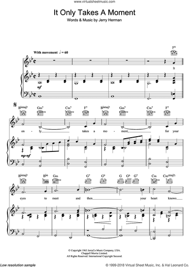 It Only Takes A Moment (from Hello, Dolly!)