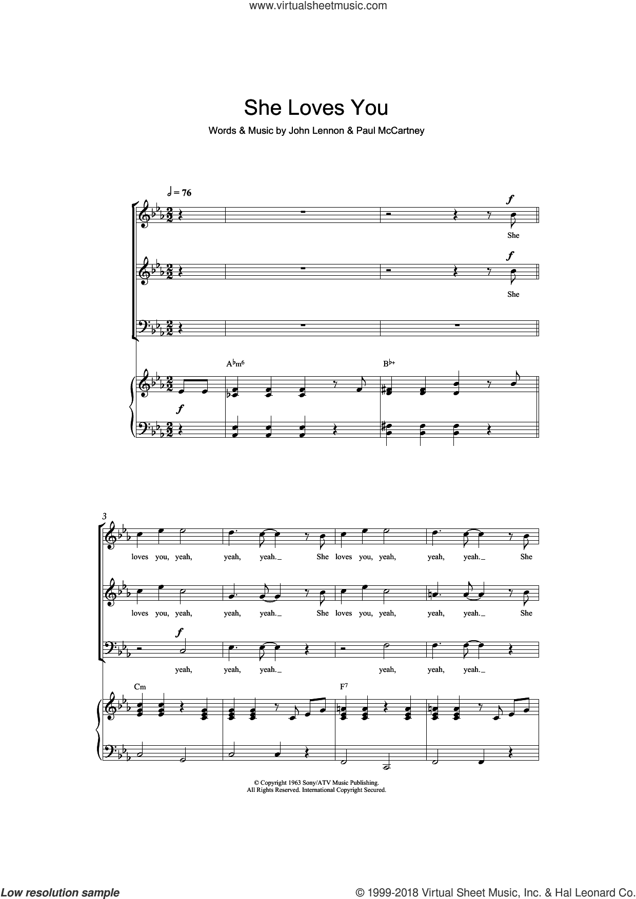 She Loves You (arr. Barrie Carson Turner)