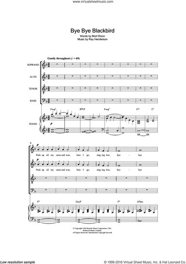 Bye Bye Blackbird (arr. Jonathan Wikeley)