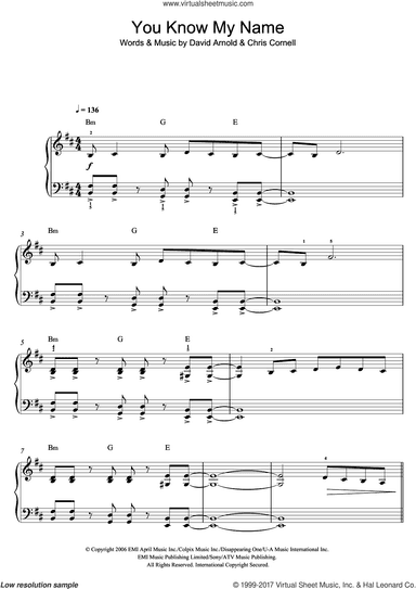 You Know My Name (theme from James Bond: Casino Royale)