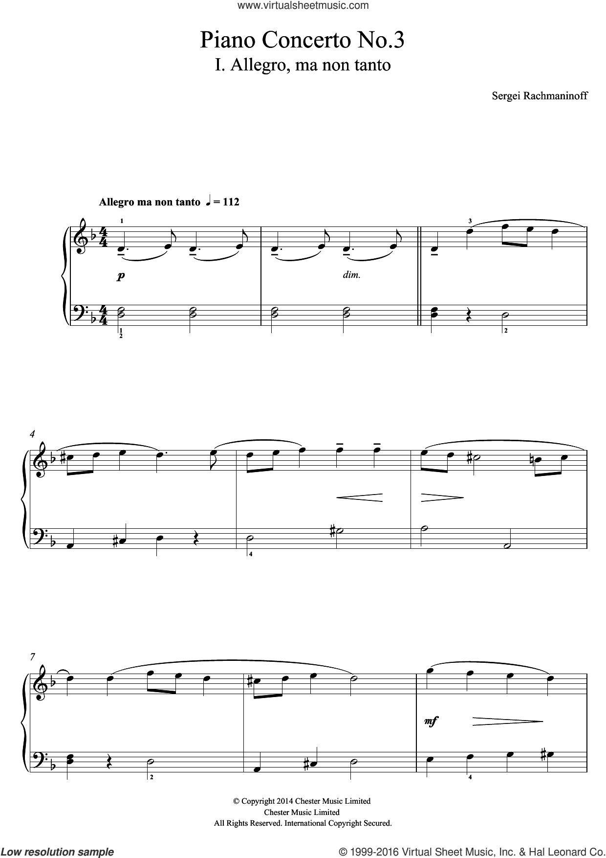 Piano Concerto No.3 - 1st Movement
