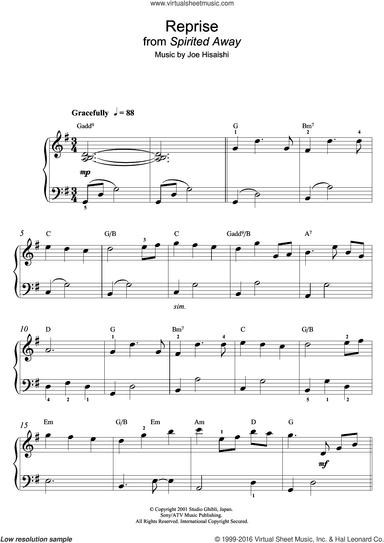 Reprise (from Spirited Away)