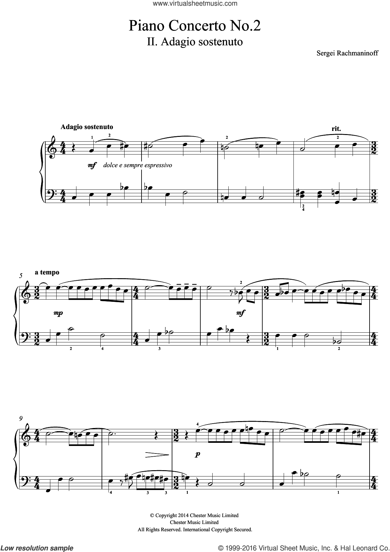 Piano Concerto No.2 - 2nd Movement