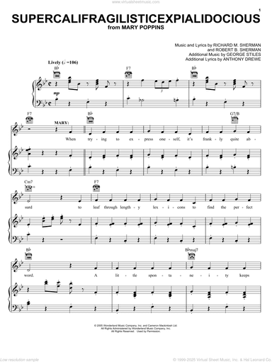 Supercalifragilisticexpialidocious (from Mary Poppins)