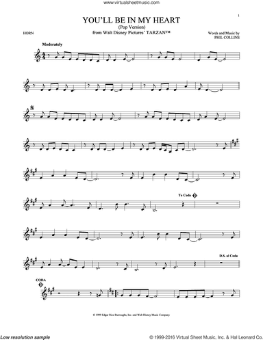 You'll Be In My Heart (Pop Version) (from Tarzan)