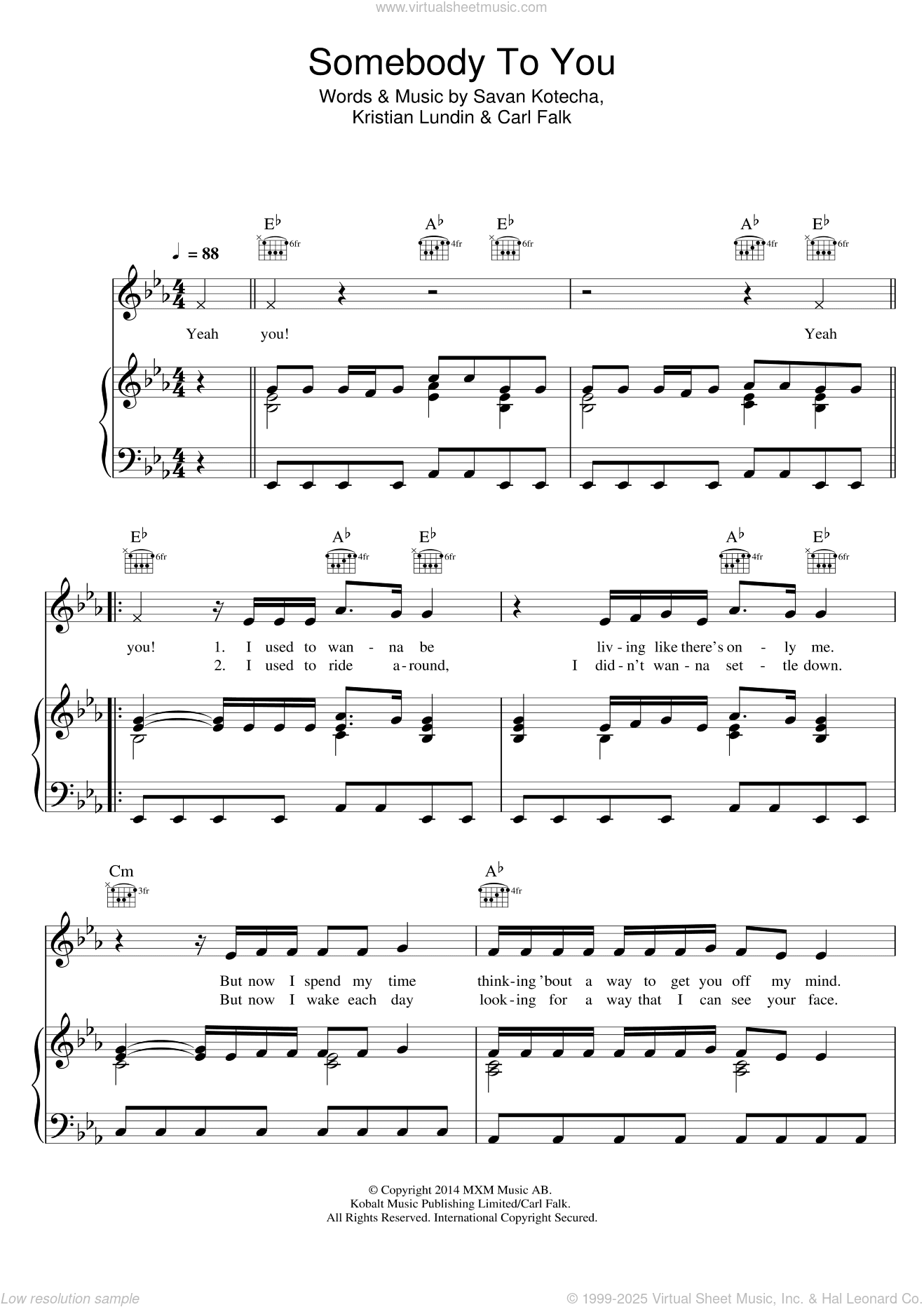Somebody To You (featuring Demi Lovato)