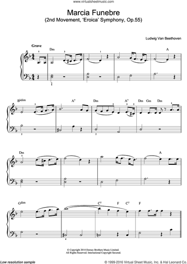 Symphony No.3 (Eroica), Theme from 2nd Movement: Marcia Funebre