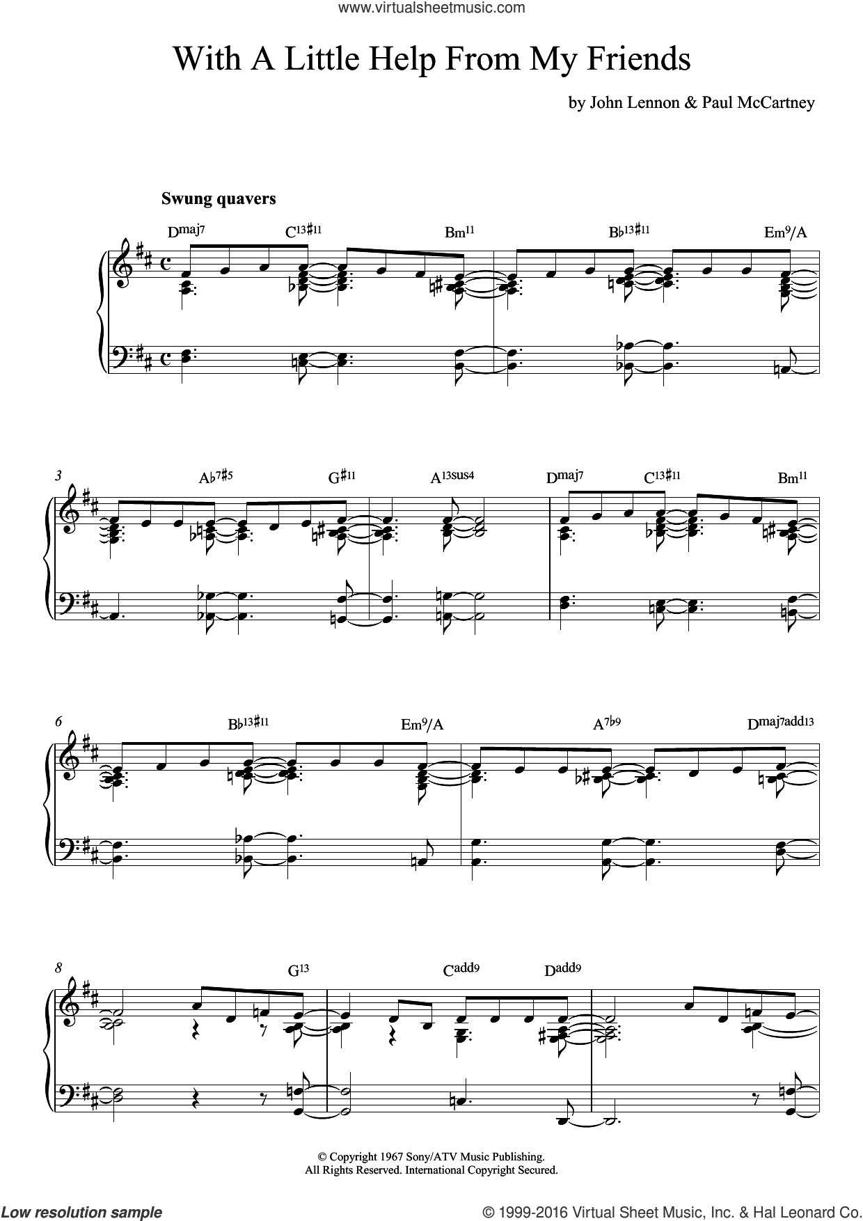 With A Little Help From My Friends (jazz version)