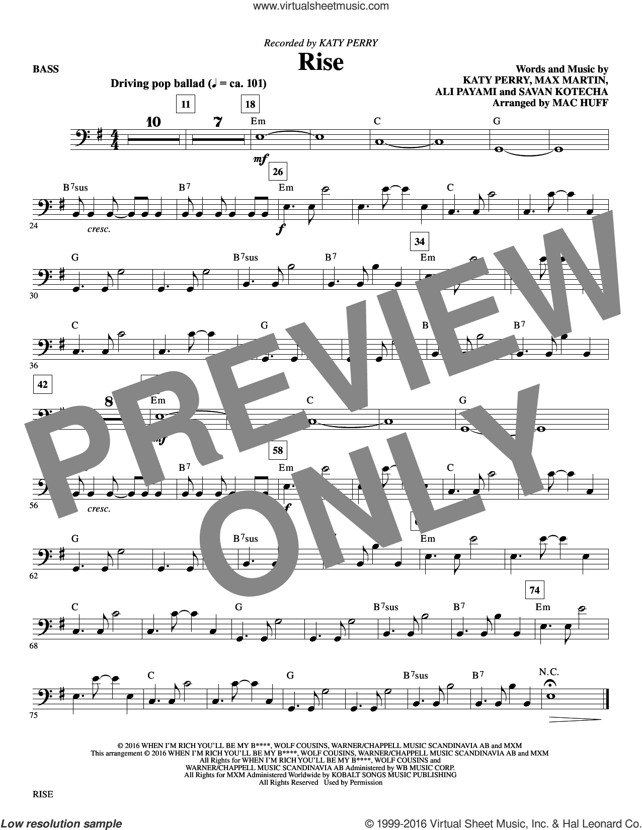 Rise (arr. Mac Huff)