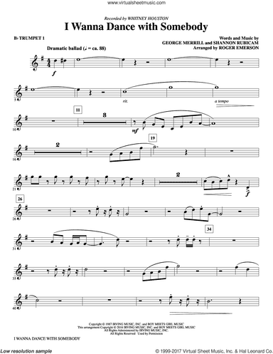 I Wanna Dance With Somebody (complete set of parts)