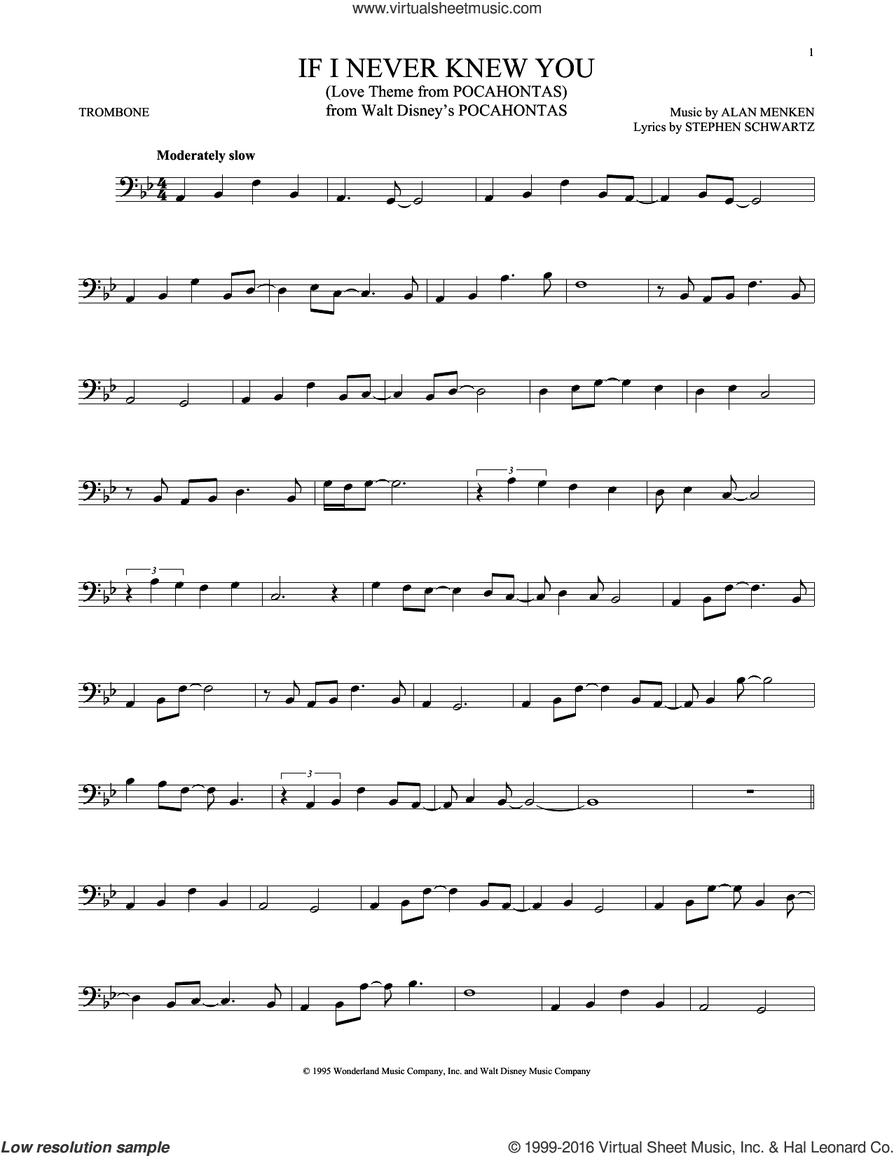 If I Never Knew You (End Title) (from Pocahontas)