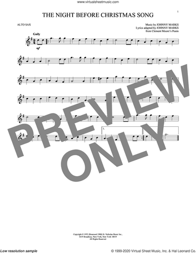 The Night Before Christmas Song