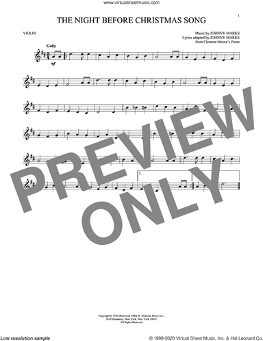 The Night Before Christmas Song