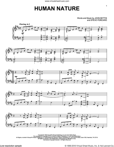 Human Nature, (intermediate)