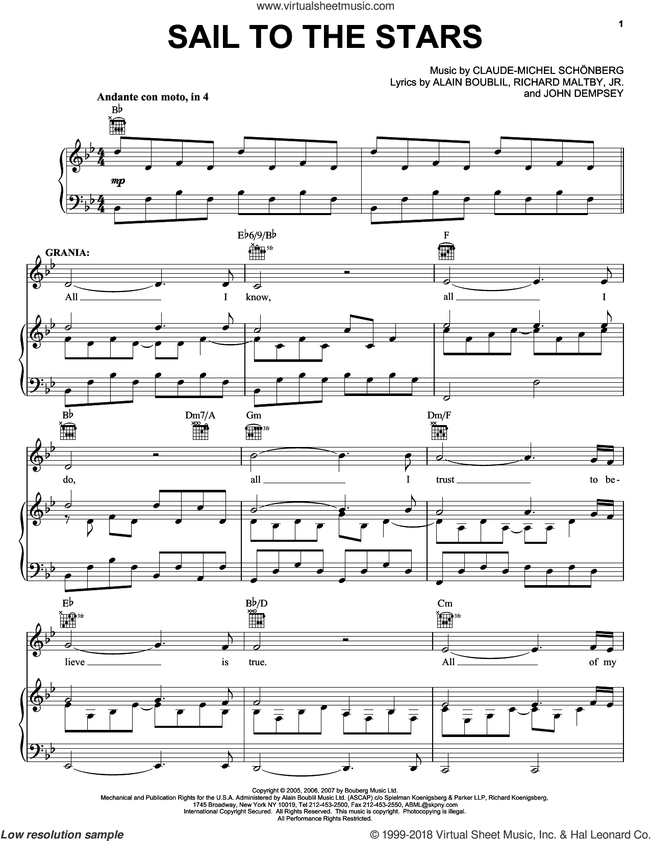 Sail To The Stars (from The Pirate Queen)
