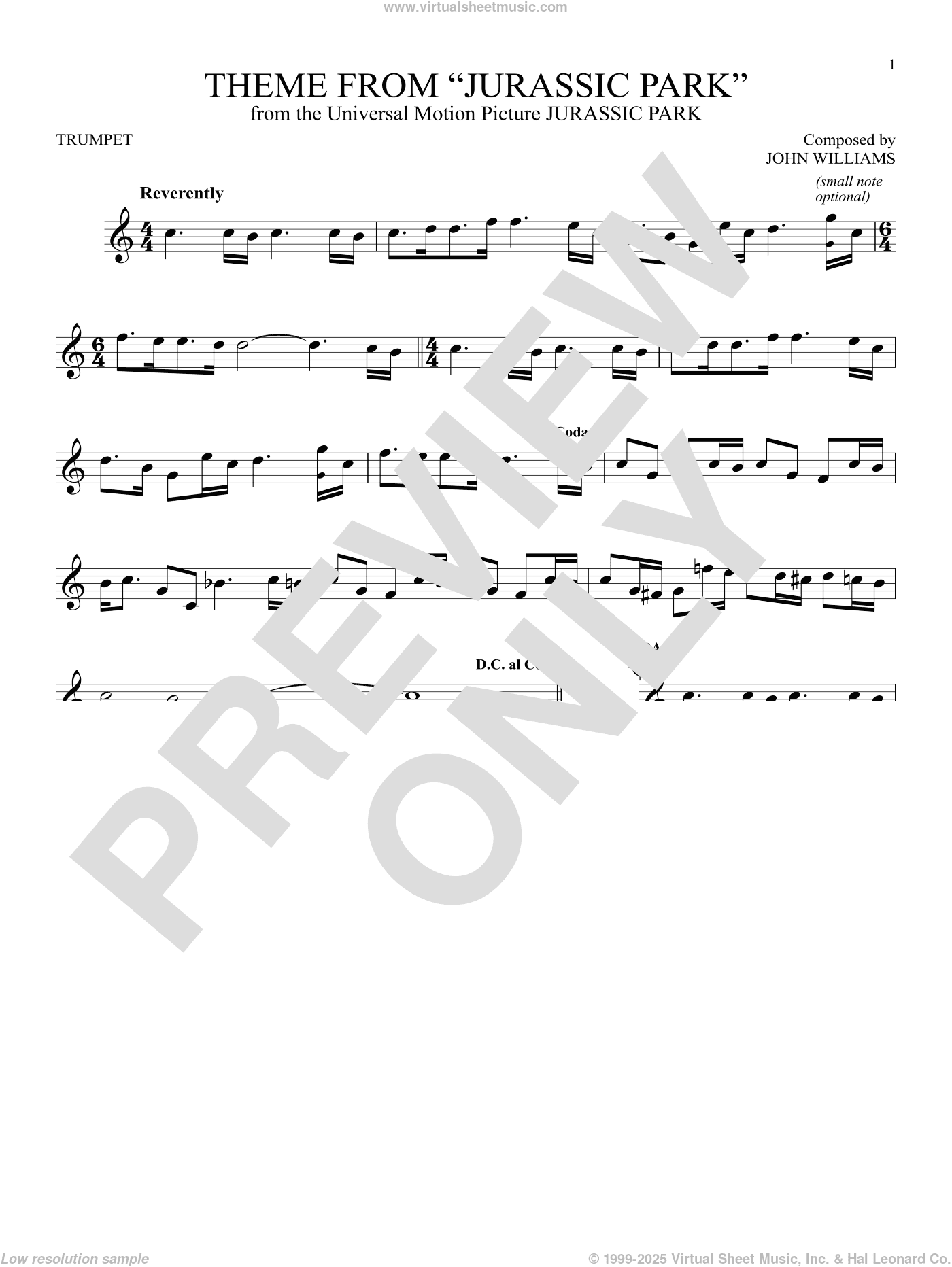 Theme From Jurassic Park