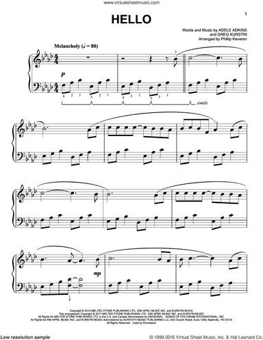 Hello [Classical version] (arr. Phillip Keveren)