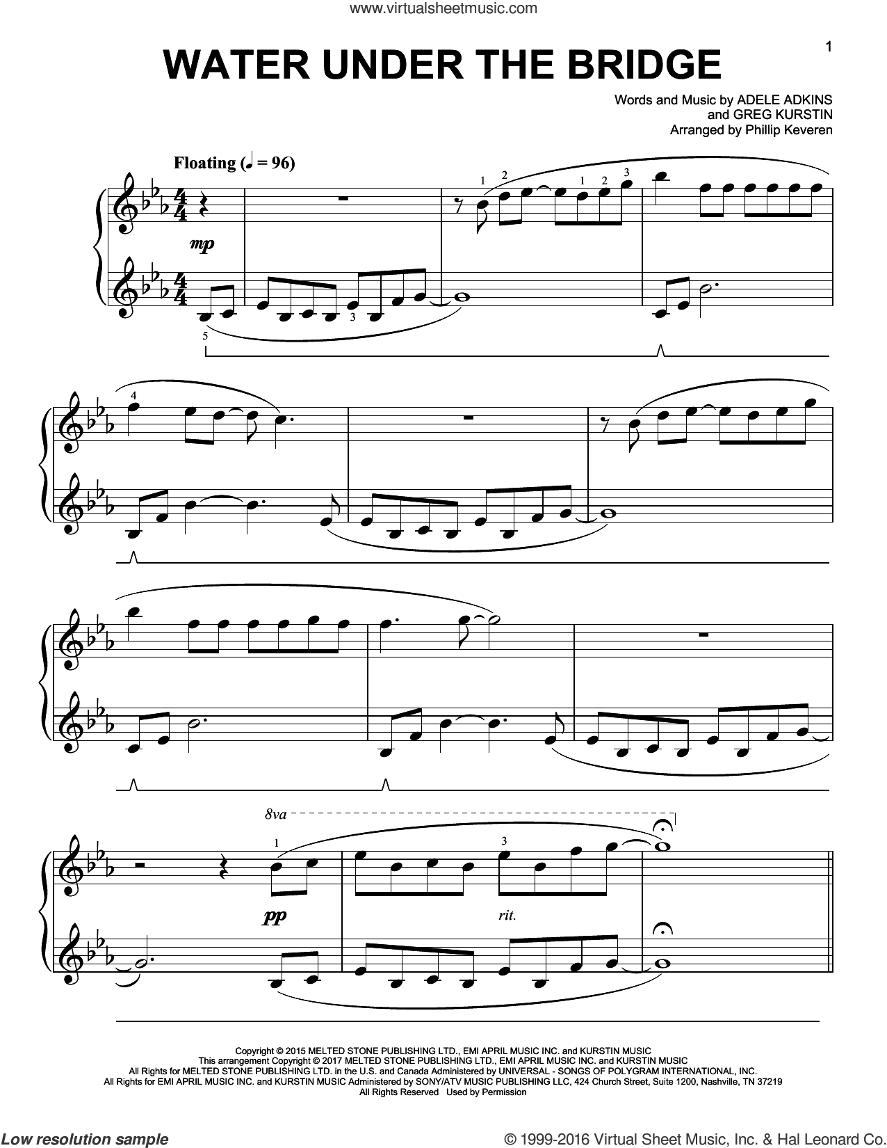 Water Under The Bridge [Classical version] (arr. Phillip Keveren)