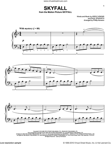 Skyfall [Classical version] (arr. Phillip Keveren)