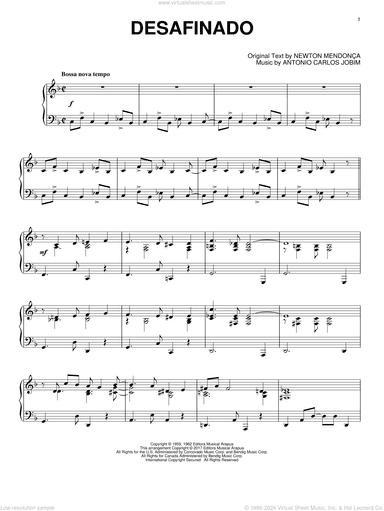 Desafinado, (intermediate)