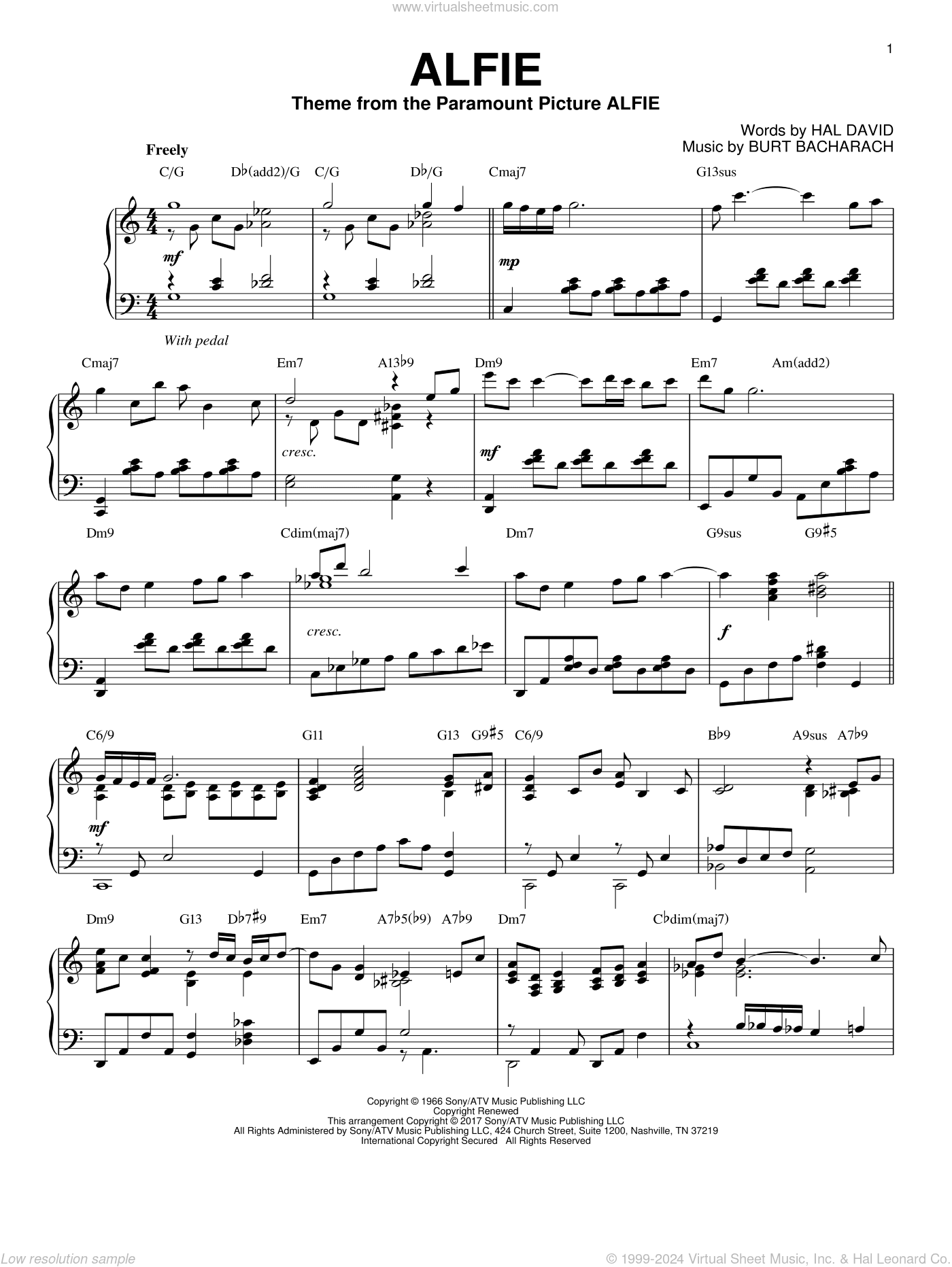 Alfie [Jazz version]