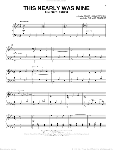 This Nearly Was Mine (arr. Dick Hyman)