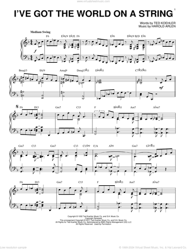 I've Got The World On A String [Jazz version]