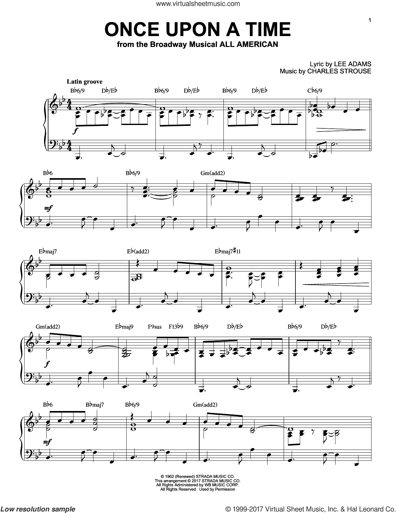 Once Upon A Time [Jazz version]