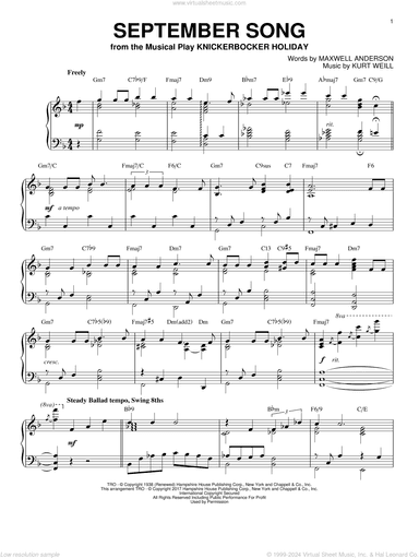 September Song [Jazz version]
