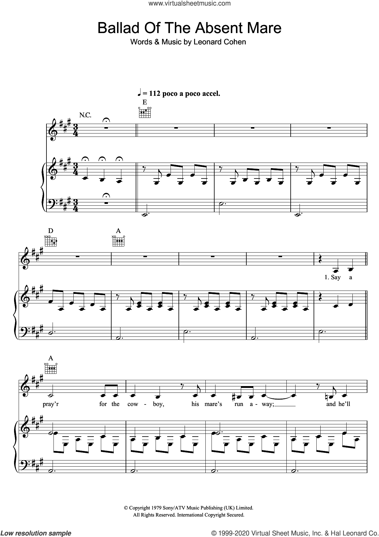 Ballad Of The Absent Mare