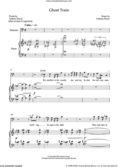Ghost Train (for baritone and piano)