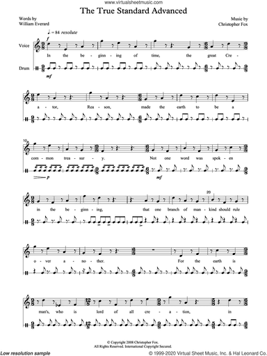 The True Standard Advanced (for voice and drum)