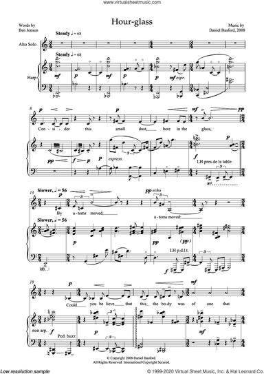 Hour-glass (for alto and harp)