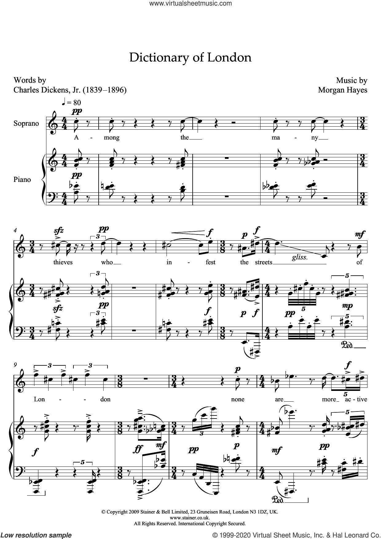 Dictionary of London (for soprano and piano)