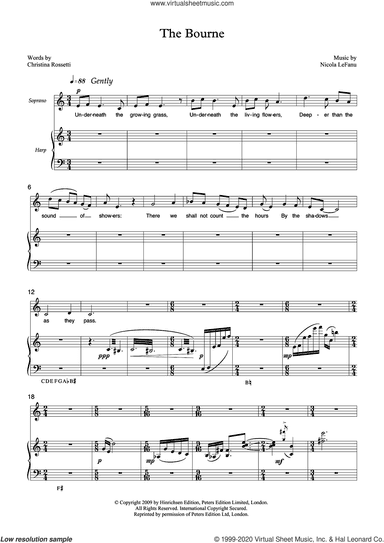 The Bourne (for soprano and harp)