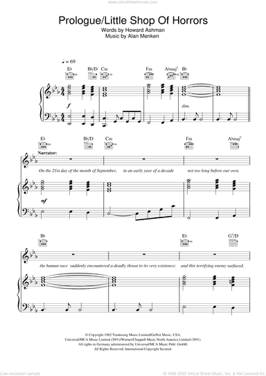 Prologue (from Little Shop Of Horrors)