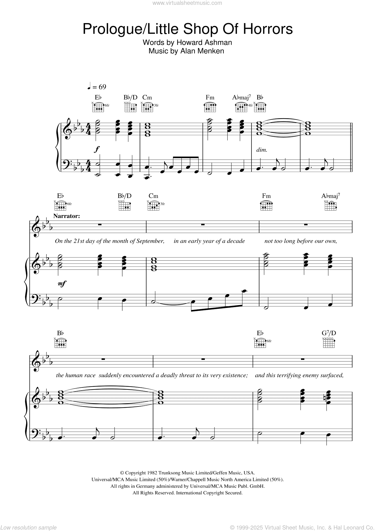 Prologue (from Little Shop Of Horrors)