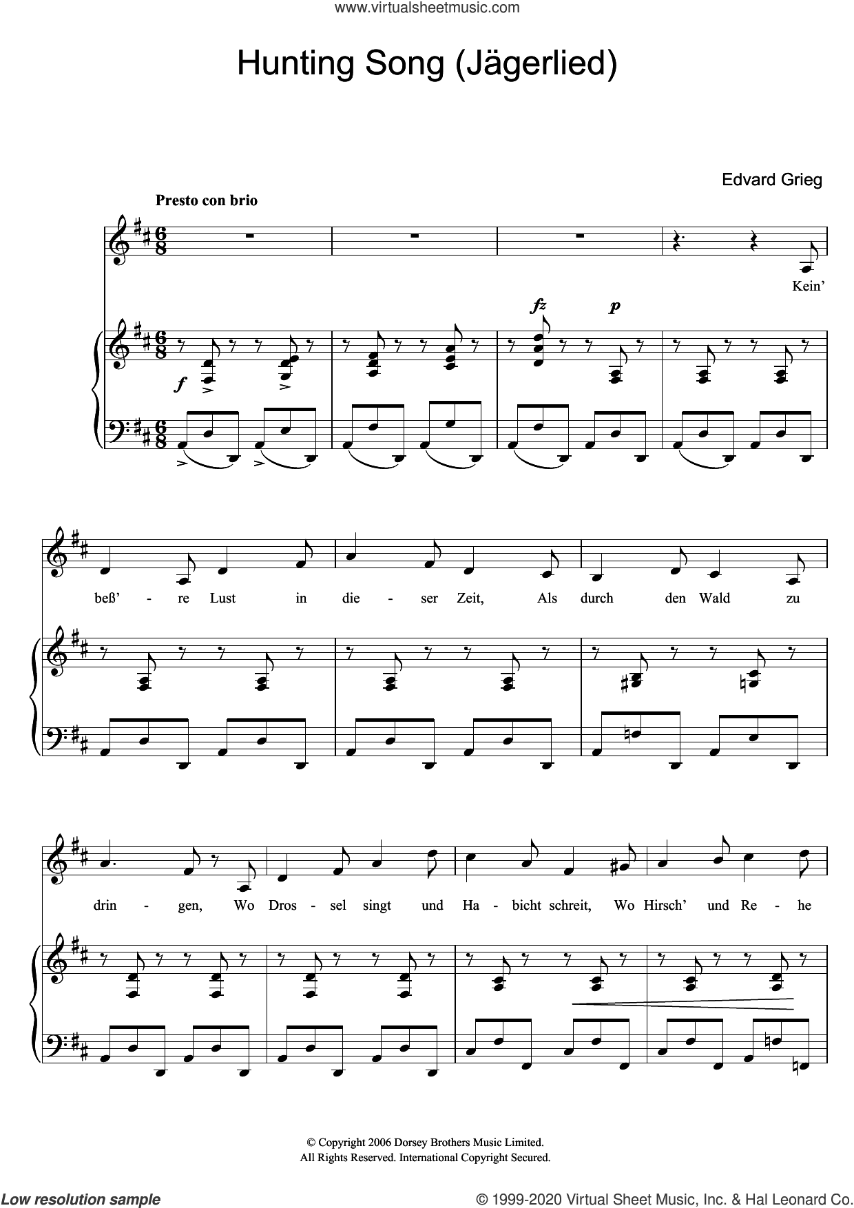 Hunting Song (Jagerlied)