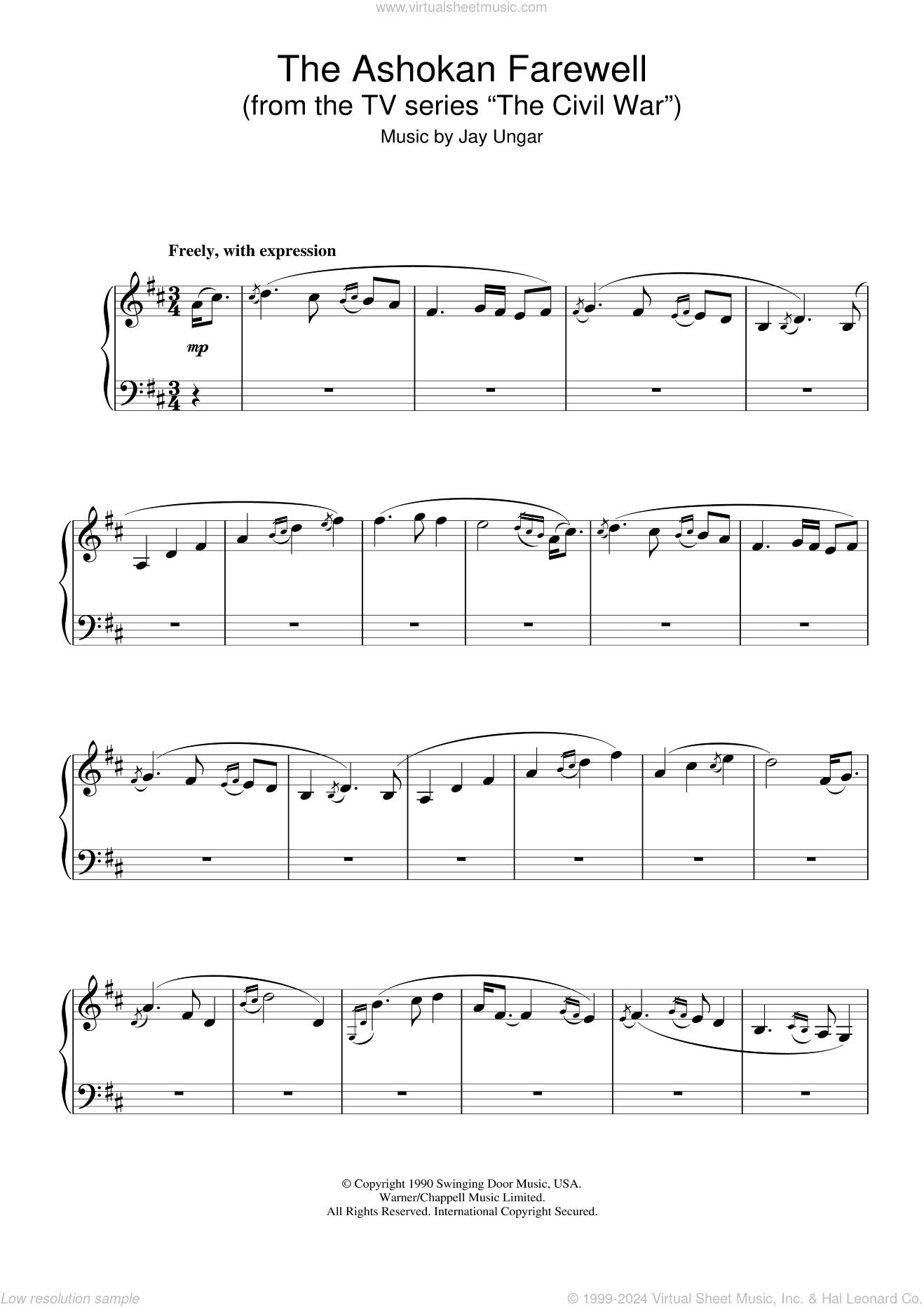 The Ashokan Farewell (from the TV series "The Civil War")