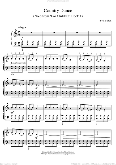 Country Dance (From 'For Children', Volume 1)