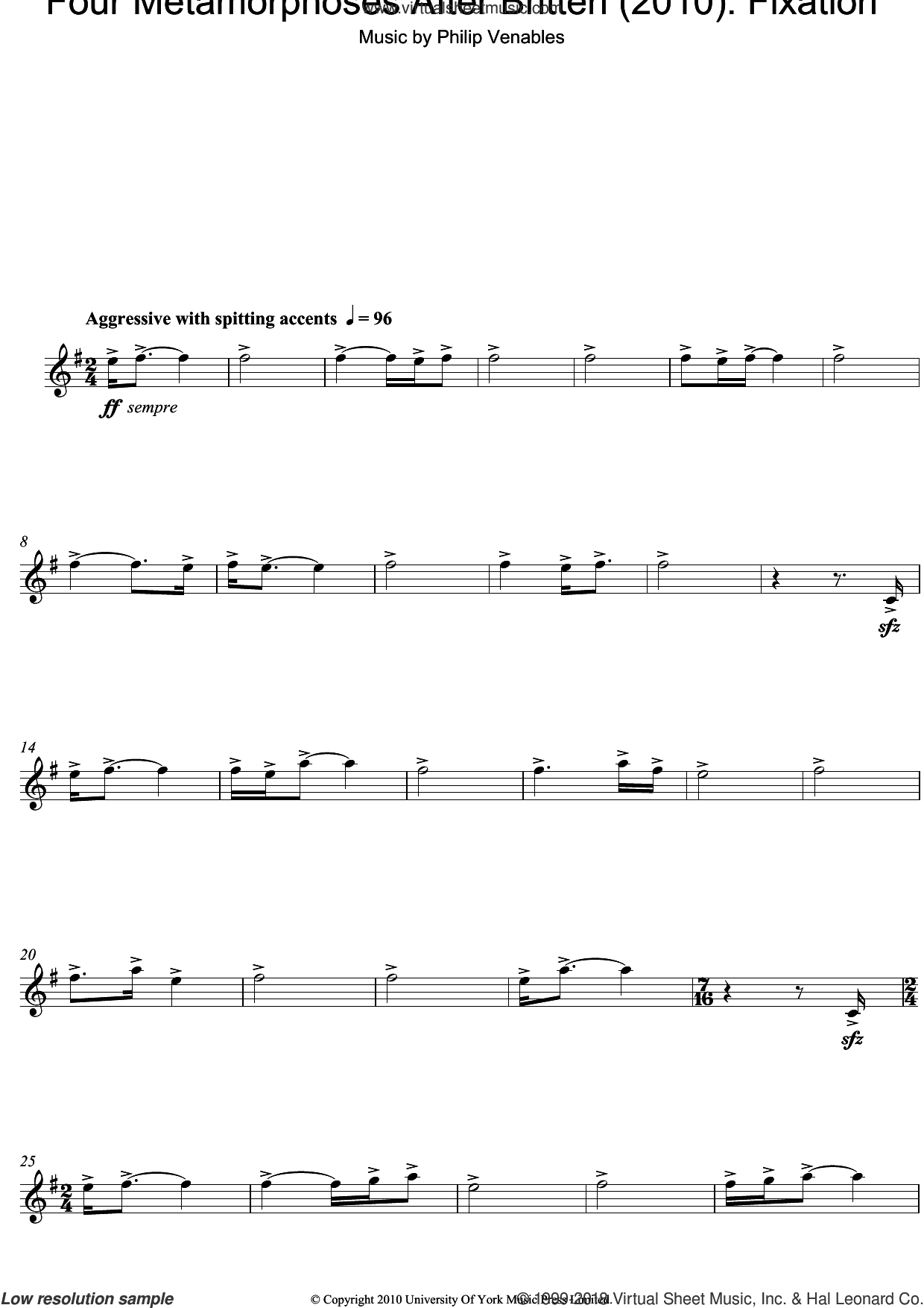 Four Metamorphoses After Britten (2010): Fixation