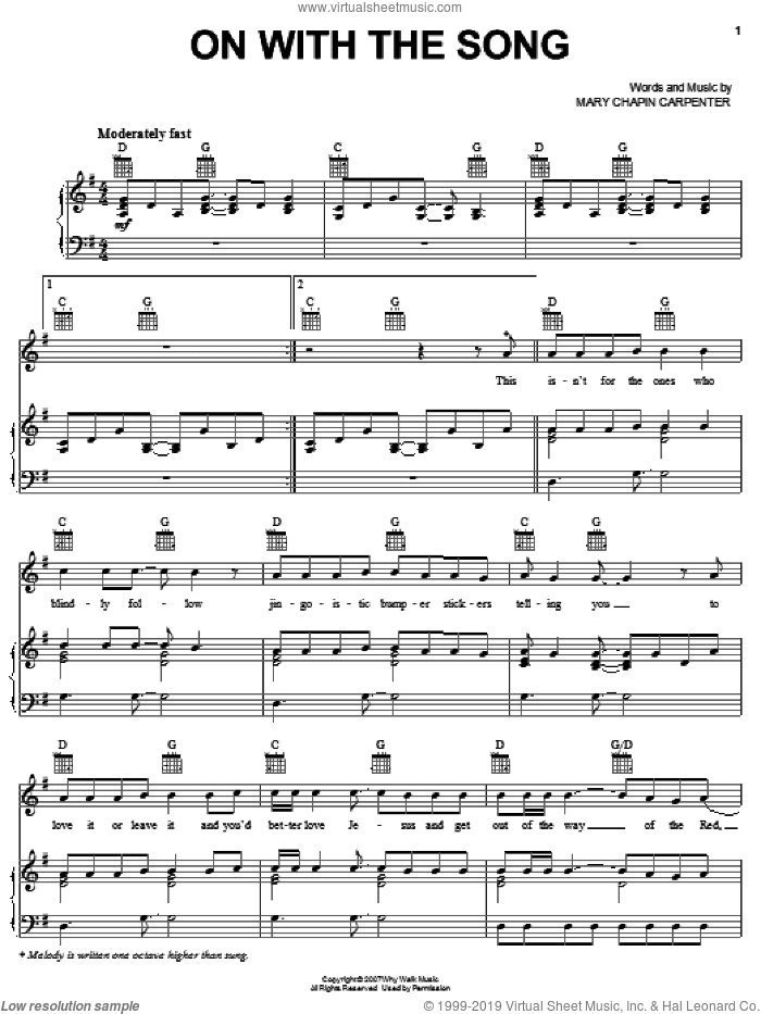 On With The Song