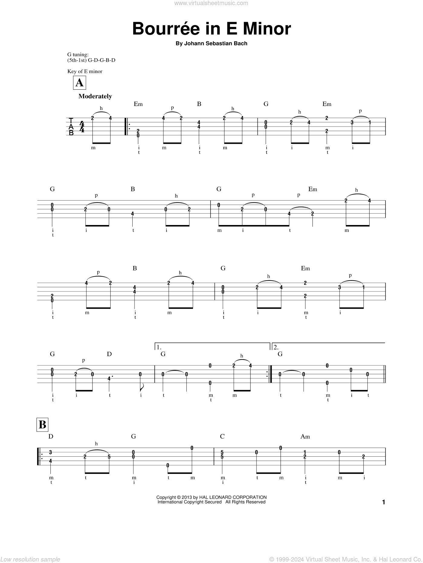 Bourree (arr. Mark Phillips)