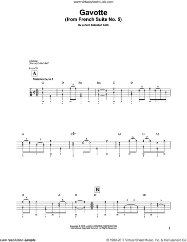 Cello Suite No. 5, BWV 1011 "Gavotte I" (arr. Mark Phillips)