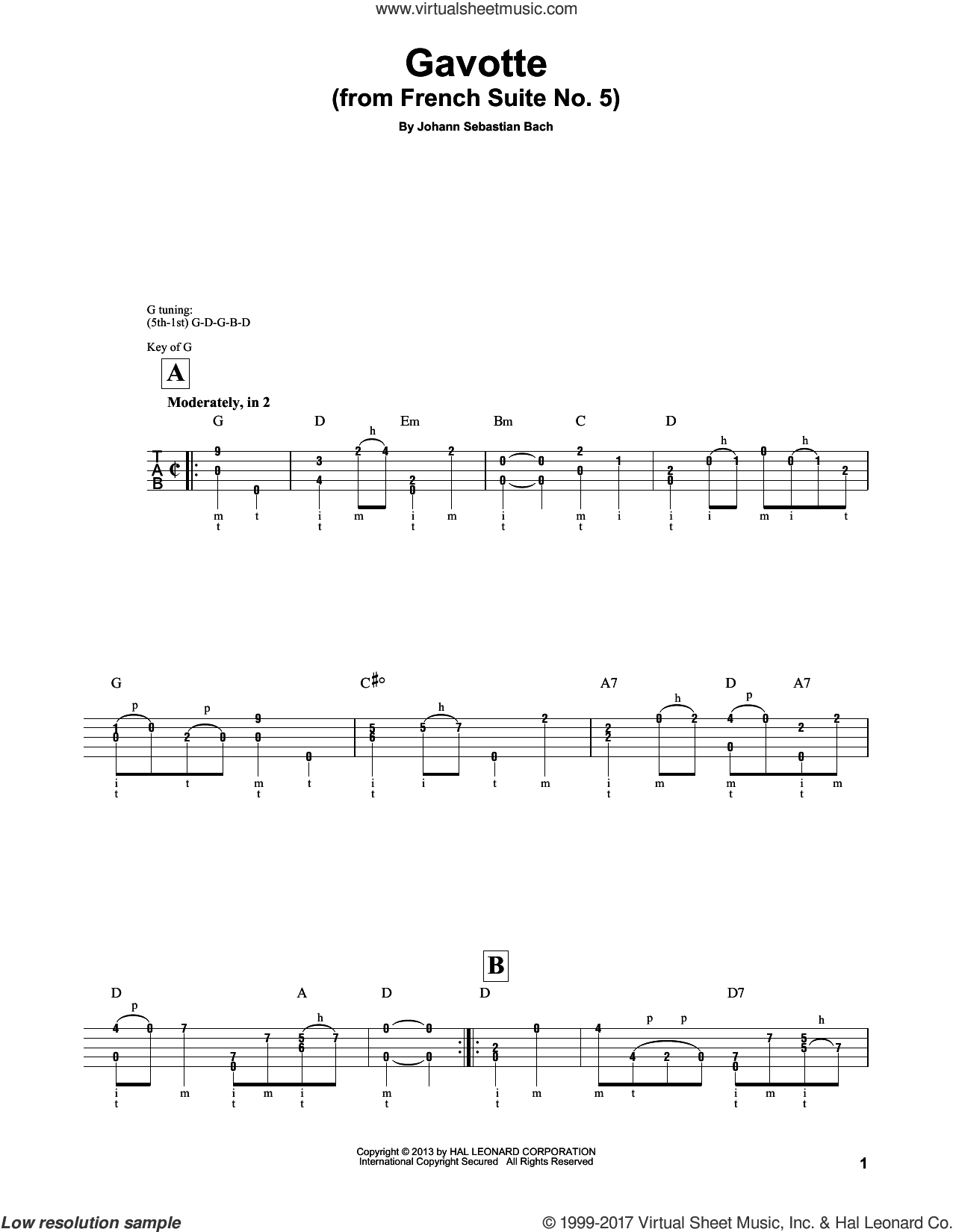 Cello Suite No. 5, BWV 1011 "Gavotte I" (arr. Mark Phillips)