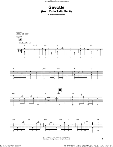 Cello Suite No. 6, BWV 1012 "Gavotte I" (arr. Mark Phillips)
