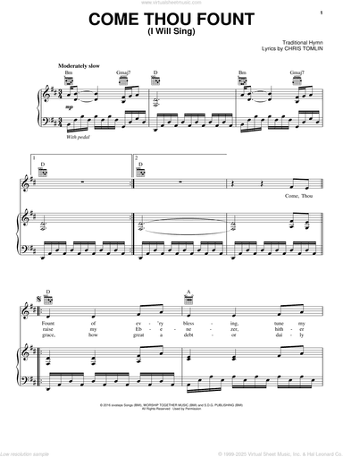 Come Thou Fount (I Will Sing)