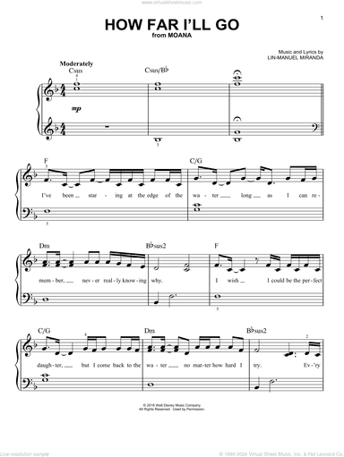 How Far I'll Go (from Moana)